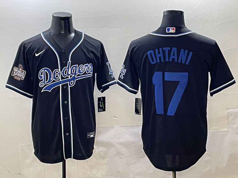 Men 2025 Los Angeles Dodgers #17 Ohtani Black Three generations Fashion Nike MLB Jersey style 20